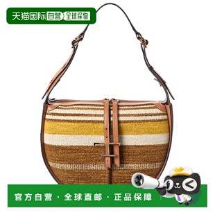 自营tod'sTOD’s Woven & Leather Hobo Bag - brown 美国奥莱直