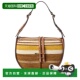 sTOD’s brown Woven Leather 自营tod Bag Hobo 美国奥莱直
