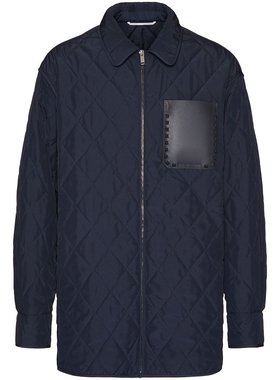 VALENTINO 男士夹克 4V3CLH37A0L598 SS2024 蓝色