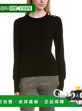 自营Bruno Magli Button Shoulder Wool & Cashmere-Blend Sweate