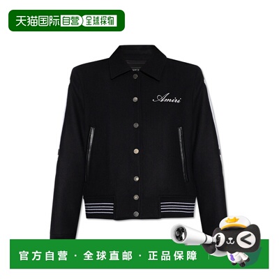 香港直邮AMIRI 女士夹克 AWOUVY10080001 AW2025 黑色 Jacket wit