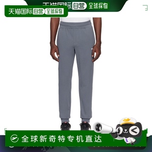 蓝色印花运动裤 香港直邮潮奢 男士 HUGO 50518684针织 雨果