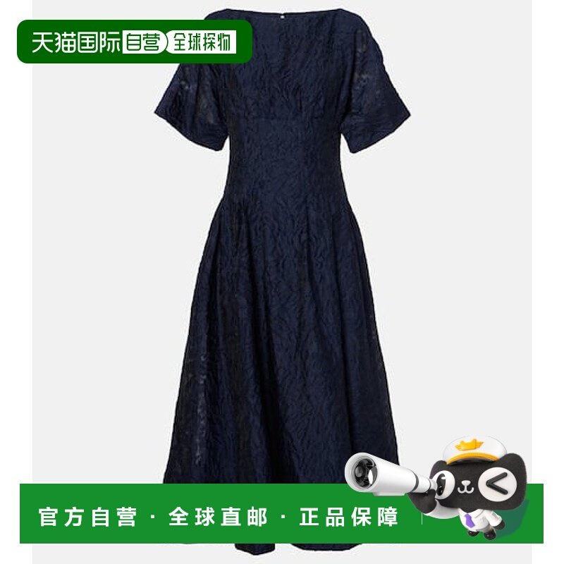 1h可退 香港直邮潮奢 Simkhai 女士 Rosalie 提花中长连衣裙