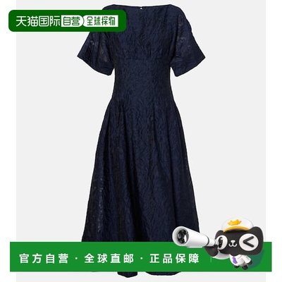 1h可退 香港直邮潮奢 Simkhai 女士 Rosalie 提花中长连衣裙