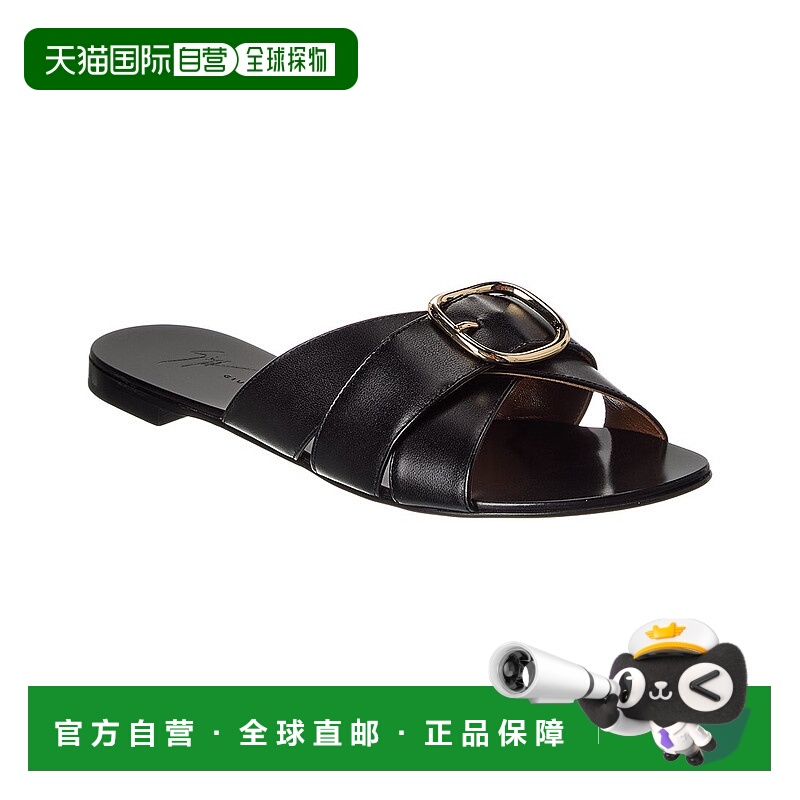 自营Giuseppe Zanotti Anuvorock Leather Sandal - black 美国奥