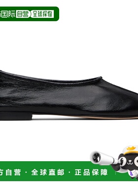 1h可退 香港直邮BY FAR 女士 黑色 Prudence Creased Leather 芭