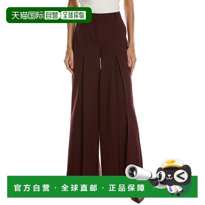 自营Kenneth Cole High-Rise Inverted Pleat Wide Leg Pant - pu