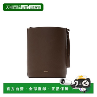 香港直邮Burberry 奥莱款 女士中号皮革水桶单肩手提包 80845851