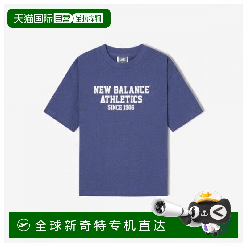 1h可退 韩国直邮newbalance 女士 T恤短袖运动