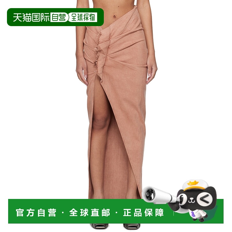 香港直邮Rick Owens Drkshdw 垂褶倾斜半身裙 DS01D1348SCF