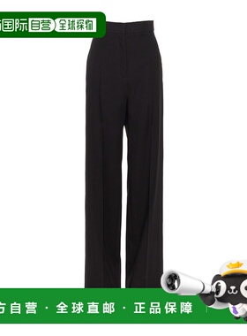 香港直邮VALENTINO 女士休闲裤 BRB5Y08MC0NO CO 黑色 直筒休闲裤
