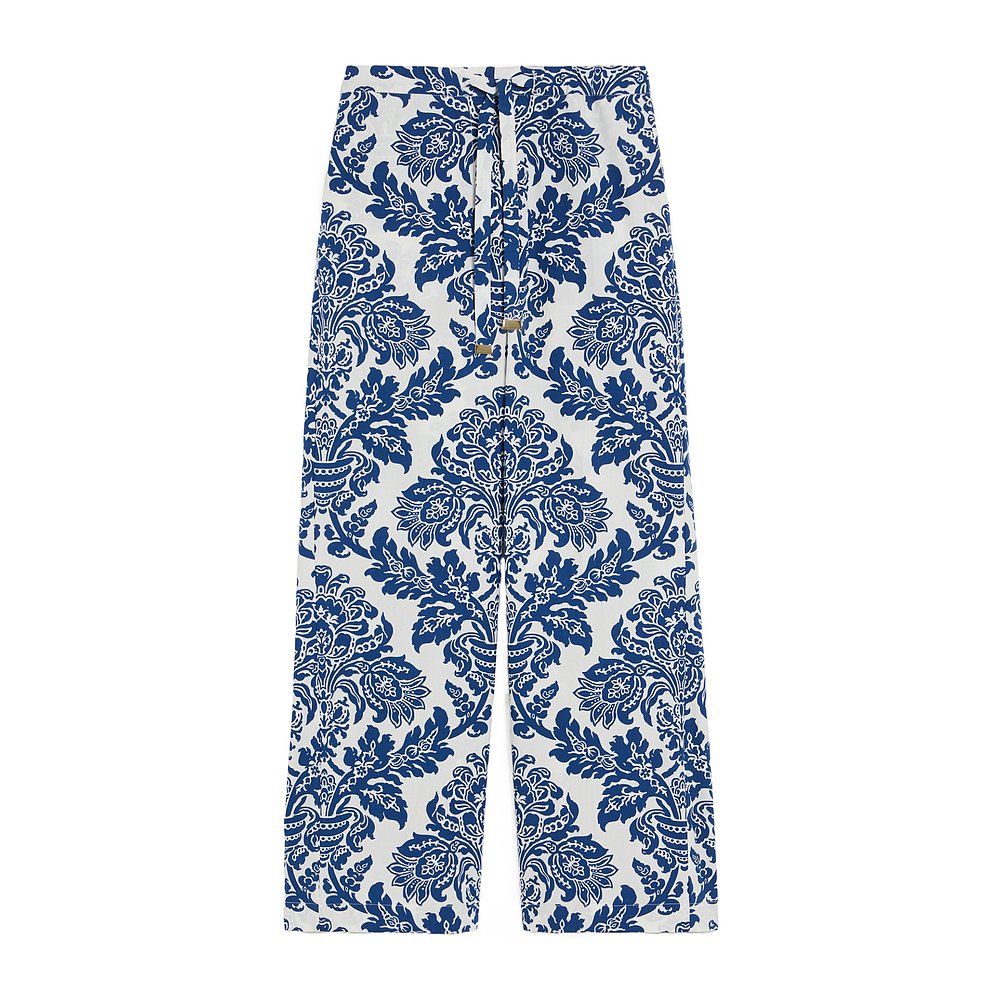 MAX MARA 女士休闲裤 9131155306001 SS2025 蓝色 印花运动裤图片