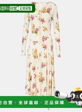 香港直邮Acne Studios 艾克妮 女士 Edna 花朵不对称中长连衣裙