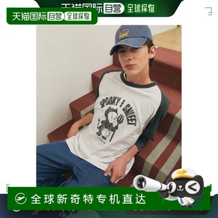 CASPER PLAC 韩国直邮PLAC 恤浅灰色 幽灵又甜美