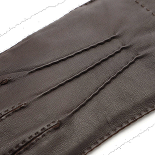 日本直邮DENTS 男士羊毛皮手套 棕色 5 9201 Shaftesbury 羊毛皮