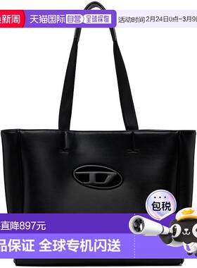 1h可退 香港直邮Diesel 迪赛 男士 黑色 Holi-D 托特包 X10100P59