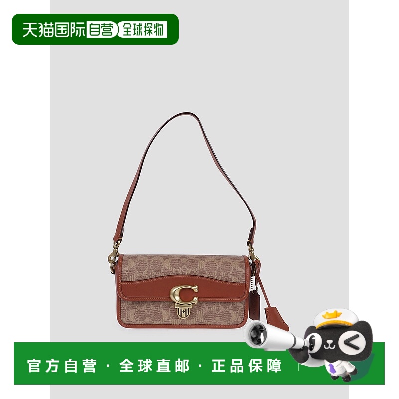 香港直邮COACH 女士斜挎包 CE764B4NQ4 AW2025 棕色 Ccs Mini Ew