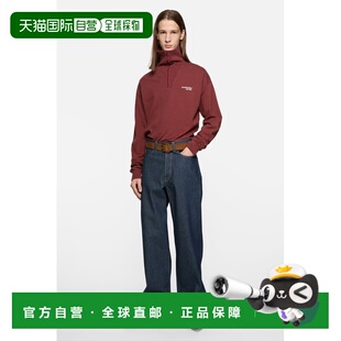 自营欧洲直邮Acnes Studios 1981女士靛蓝色棉复古裁边牛仔裤