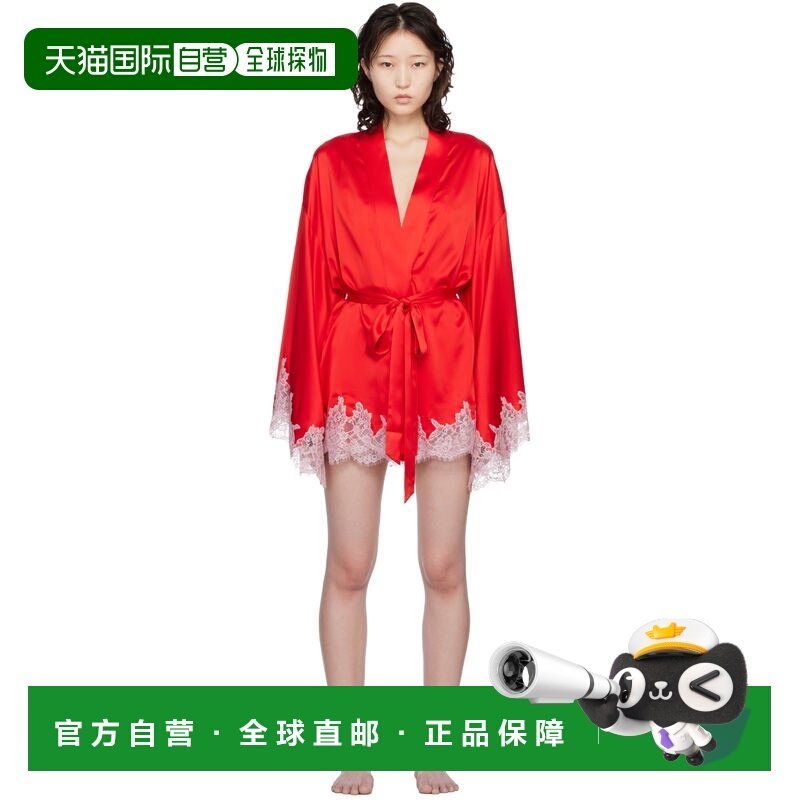 1h可退 香港直邮潮奢 SKIMS 女士 红色 Silk Lace 浴袍 RBROBE104,女士内衣/男士内衣/家居服,睡衣/家居服套装,淘宝优惠券,粉丝福利购,淘宝优惠卷