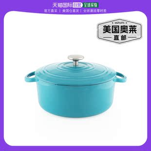 Chantal 3 Qt Round Cast Iron Dutch Oven - sea blue 【美国奥