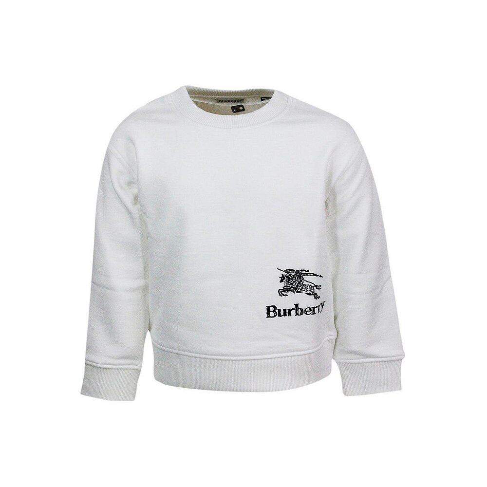 BURBERRY 男童卫衣 8082110A464 AW2024 白色 Cotton sweatshirt