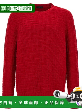 香港直邮PRADA 男士针织衫 UMB888SOOO15TKF0011 AW2024 红色
