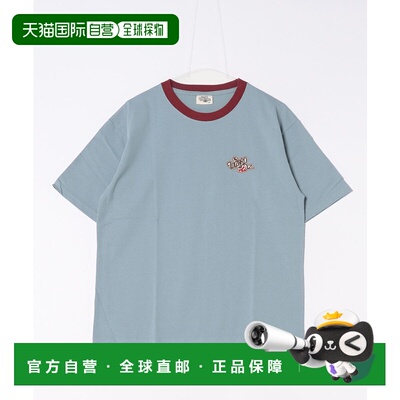 1h可退 日本直邮VICKY 男女同款圆领背后印花长耳棉T恤 可机洗 23