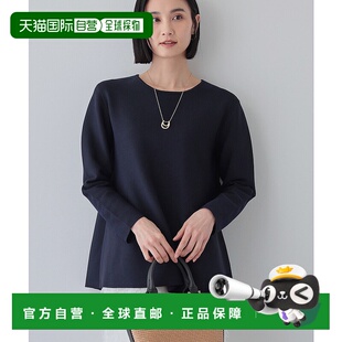 peplum设计针织衫 女士可机洗轻便修身 日本直邮INDIVI 1h可退