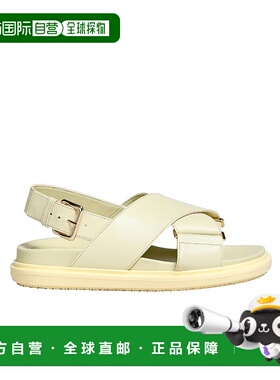 香港直邮Marni 徽标平底凉鞋 FBMS015701P3614