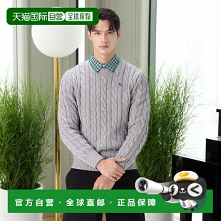 自营 members only男士圆领针织毛衣-灰色 美国奥莱直发开衫