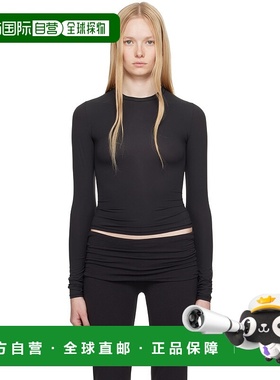 香港直邮潮奢 SKIMS 女士 黑色 Fits Everybody 长袖 T 恤 TPLST9
