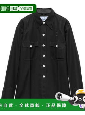 香港直邮Prada 长袖衬衫 P614S108NSOOO普拉达羊毛