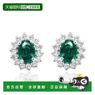 美国奥莱直发配饰 m.14K白金0.26CTS钻石耳钉 自营 diana