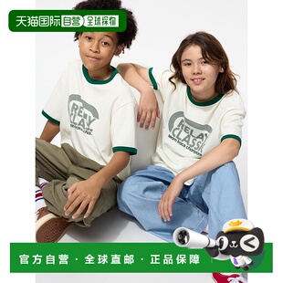 日本直邮Uniqlo Airlism 纯棉图形圆领T恤 474600优衣库上衣