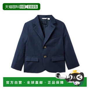 自营Janie and Jack Linen-Blend Blazer - navy 美国奥莱直发