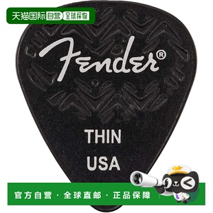 【日本直邮】芬德 Wavelength™ 薄拨片 6 支装 黑色