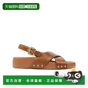 香港直邮Chloe 圆头平底凉鞋 CH25A10AH3