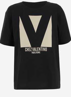 VALENTINO 女士T恤 6B3MG24H95W0NO SS2025 黑色 T-Shirt
