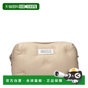 自营Maison Margiela Leather Clutch Women's Bag - beige 美国