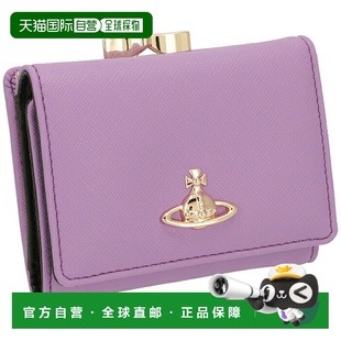 日本直邮Vivienne 双折钱包带搭扣和透明口袋框架钱包51 Westwood