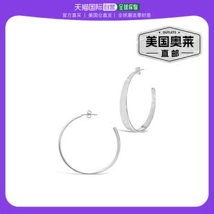 sterling foreverGraduating Hoop Earrings-Gold - silver 【美