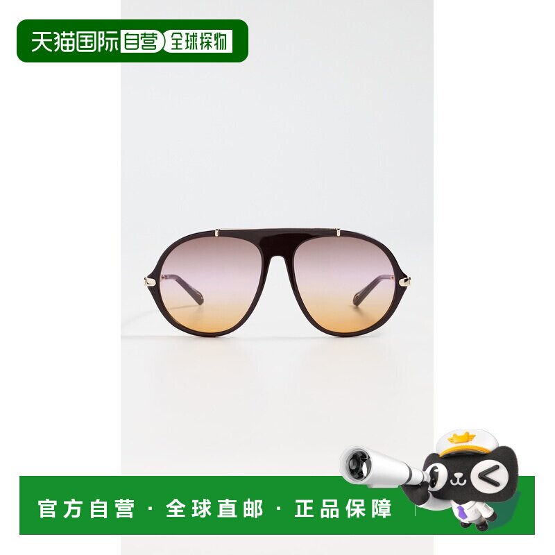 美国直邮Chloe 蔻依 女士 Aly 飞行员太阳眼镜  舒适时尚