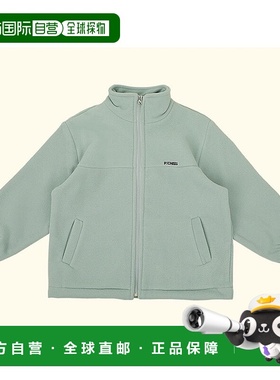 1h可退 日本直邮P:chees 儿童宽松加厚拉链连帽衫 半拉链设计 韩