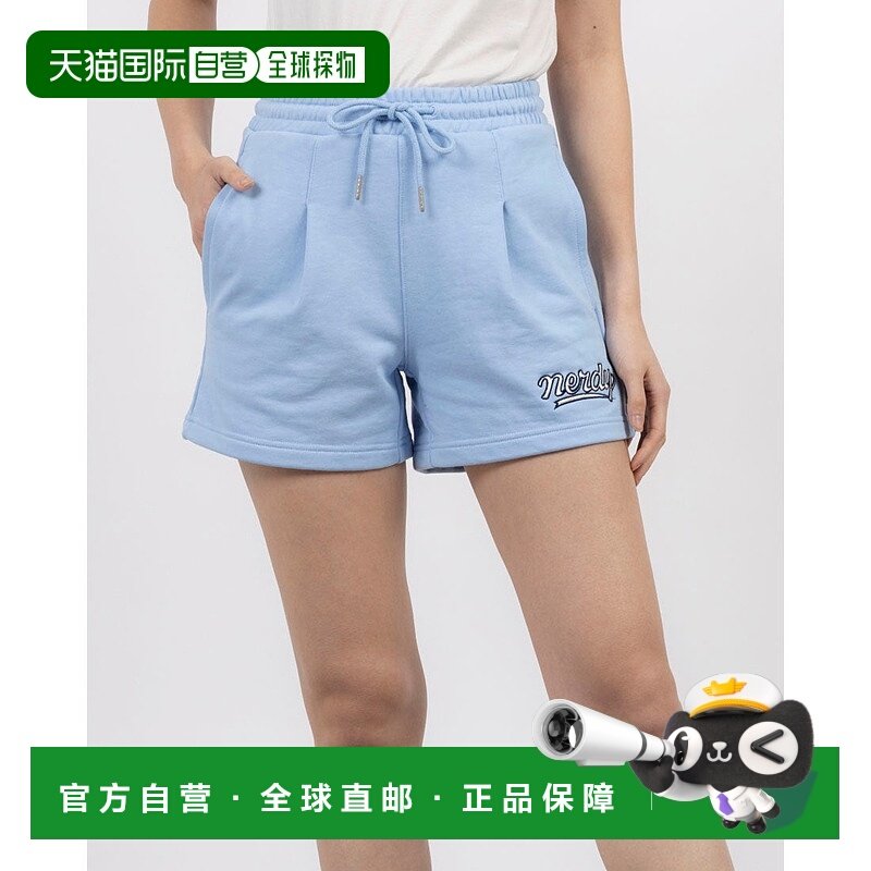 日本直邮NERDY 女士草书标志短裤 [NE8621EW000689] 炭黑色