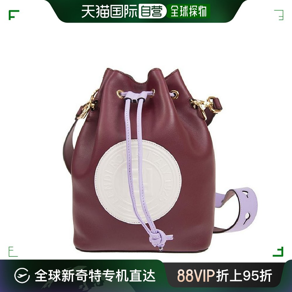 香港直邮Fendi/芬迪女士深红色单肩斜挎包 8BT298A7TAF17BA