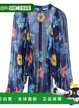 1h可退 日本直邮martinique女士复古花卉印花泡袖衬衫 A0351FB266