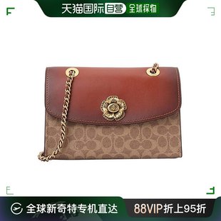 香港直邮COACH蔻驰女包山茶花经典 Parker26单肩斜挎链条包女30585