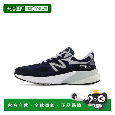 日本直邮New Balance 男士 990v6运动鞋 美产猪皮绒+网布 轻弹缓