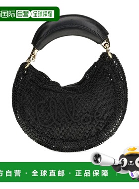 香港直邮CHLOÉ 女士单肩包 26SP921R34001 SS2026 黑色 徽标手提