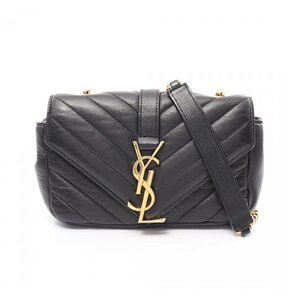 中古SAINT LAURENT PARIS伊夫圣罗兰[B]9.0新BABYCHAI链条肩包